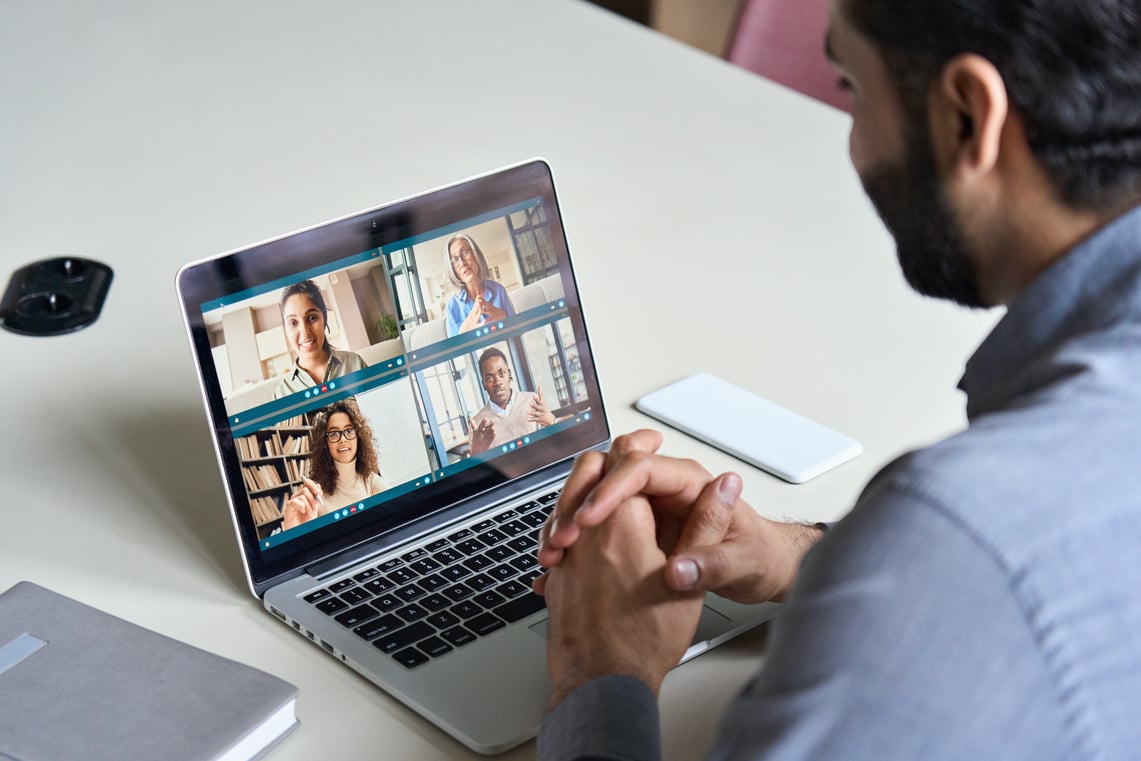 Businessman in a Video Call