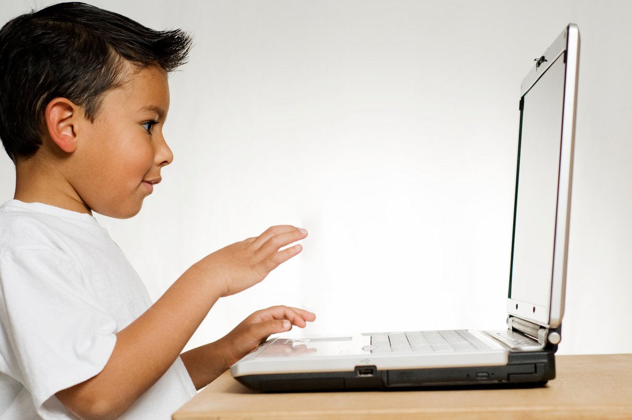 child on the computer